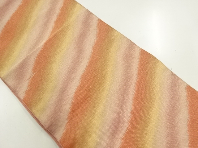 JAPANESE NAGOYA OBI / WOVEN DIAGONAL STRIPE